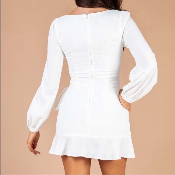 Princess Polly The Villa Mini Dress Mini White size 4 - Picture 4 of 10